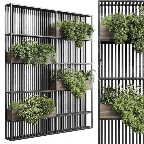 现代绿植隔断绿植墙