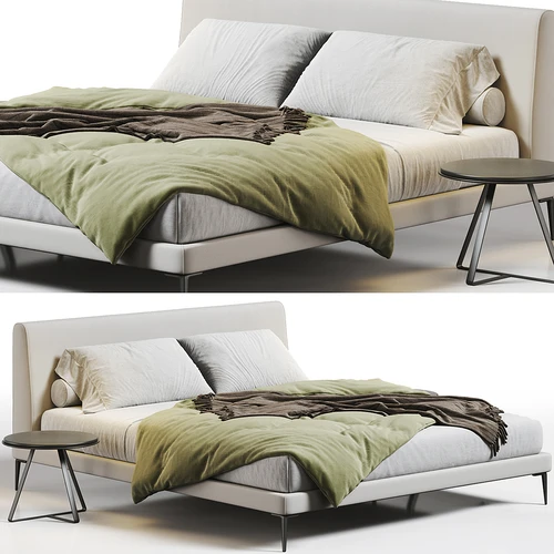 BoConcept 现代布艺双人床