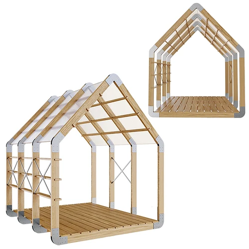 FRAMEHOUSE 5 ARCS 庭院木帐篷架