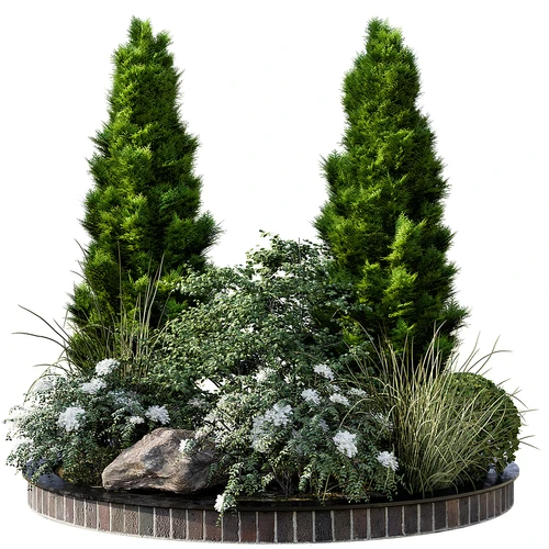 现代景观植物堆