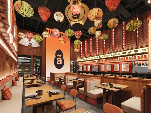 现代中餐馆火锅店