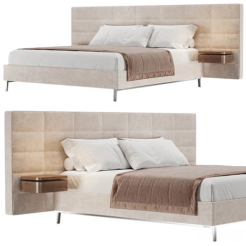 Cassina 现代布艺双人床