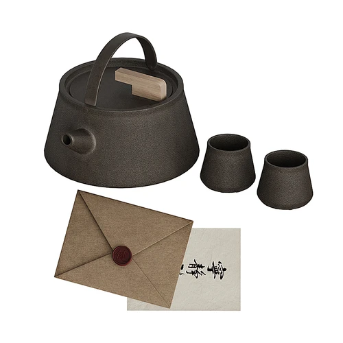 现代茶具摆件