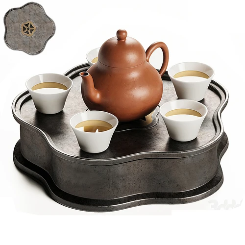 新中式茶具摆件