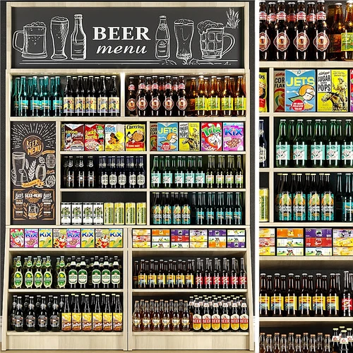 商场酒水柜展柜展架
