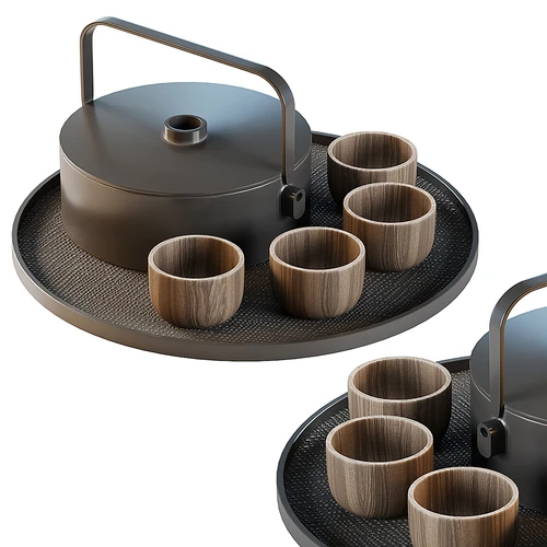 新中式茶具摆件