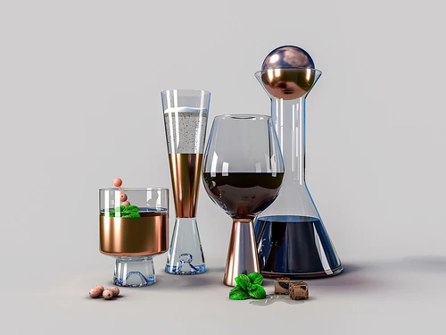 玻璃器皿红酒杯