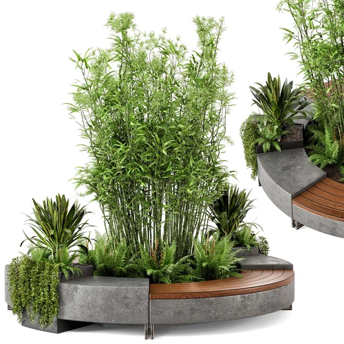 现代户外景观花坛小品