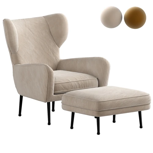 westelm 现代休闲椅