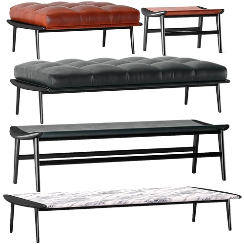 Minotti 现代沙发凳
