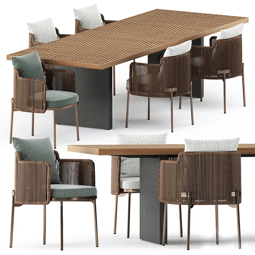 Minotti 现代户外餐桌椅