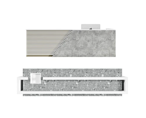 现代公司前台3D模型