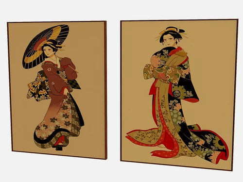 日式 中古风装饰画