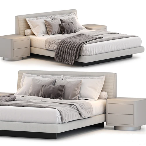 Minotti 现代双人床