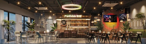 工业风音乐酒吧餐厅