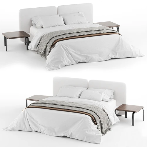 Minotti 现代双人床
