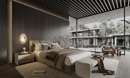 Minotti  现代双人床