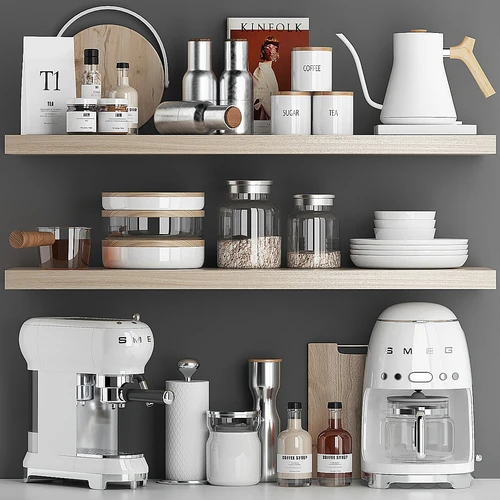 现代厨房用品组合
