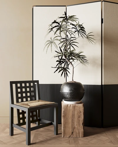 中古风绿植摆件
