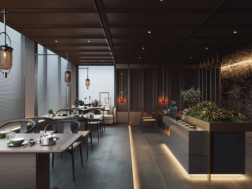 现代新中式火锅餐厅