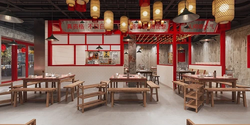 工业风市井火锅店