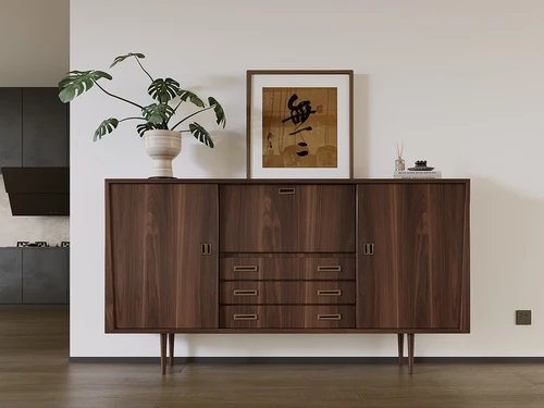 中古风侘寂边柜玄关柜