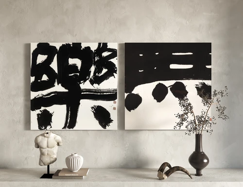 侘寂风挂画装饰画