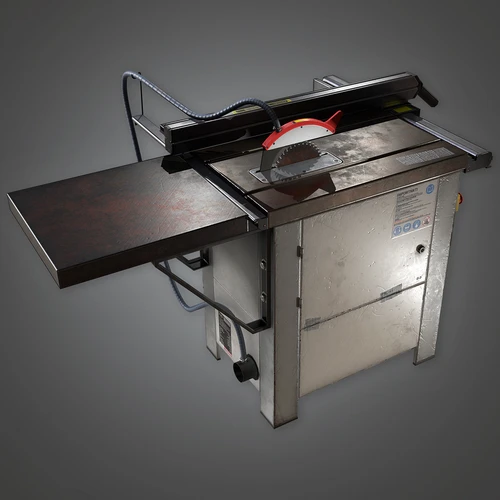工业风台锯3D模型