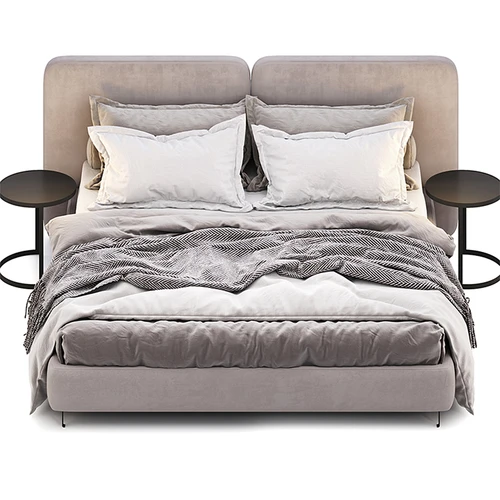 Minotti 现代双人床