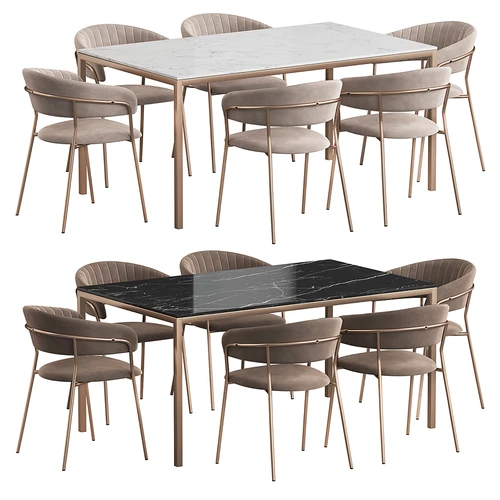 West Elm 现代餐桌椅