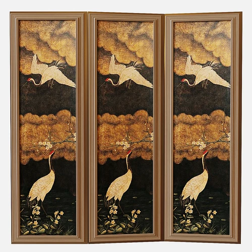 中古风屏风