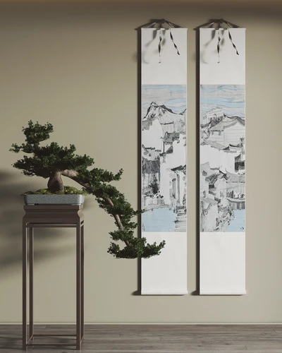 新中式卷轴