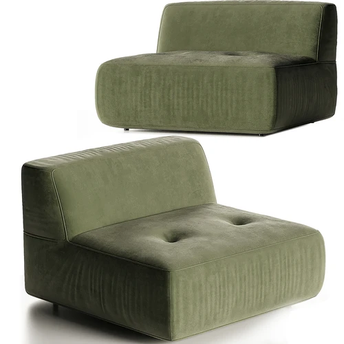 Crate and Barrel 现代单人沙发