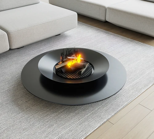 Vitra 现代圆形烤火茶几