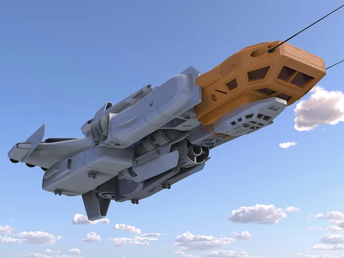 现代风格宇宙飞船