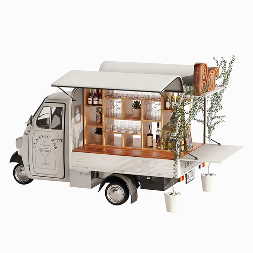 现代移动酒吧车