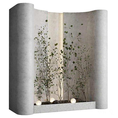 现代室内植物景观小品