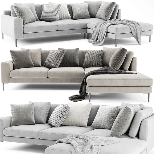West Elm 现代多人沙发