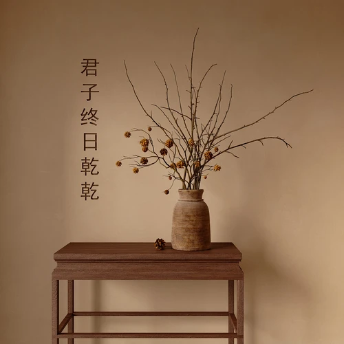 侘寂风植物花瓶