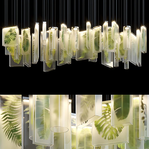 现代植物吊灯