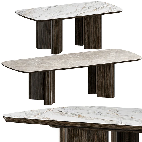 Table Geometric Wood餐桌