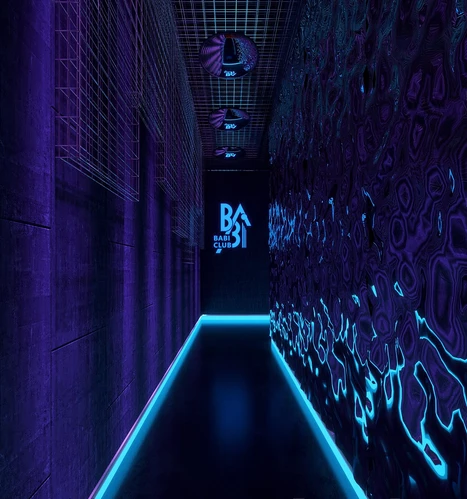 工业风酒吧过道3D模型