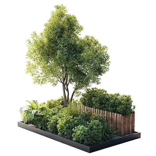 现代绿植花池