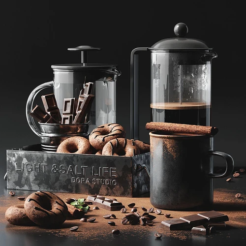 Coffee set 3咖啡面包