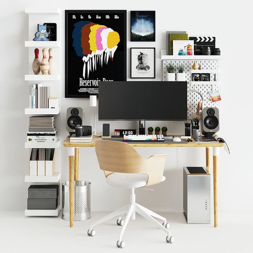 Ikea 现代书桌椅组合