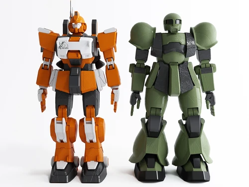 现代风格玩具机器人