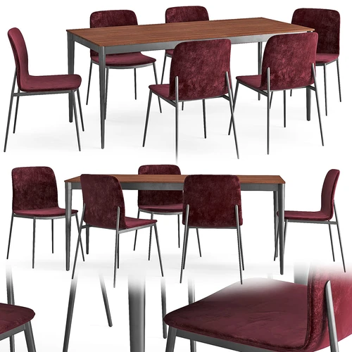 Table and chair Torina Newport