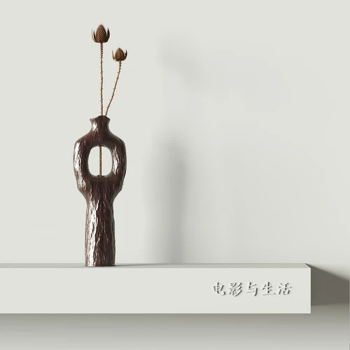侘寂风植物摆件