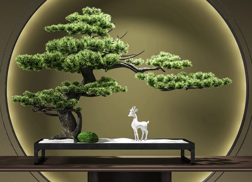 新中式松树盆栽