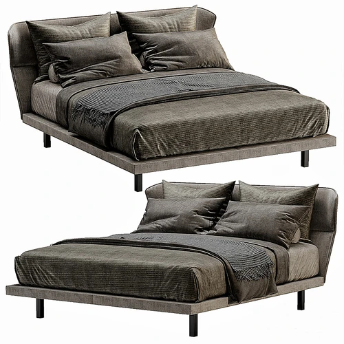 Molteni-C-Gregor现代双人床3D模型